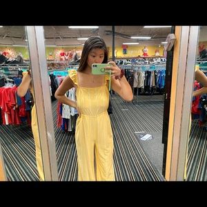 Yellow romper worn once